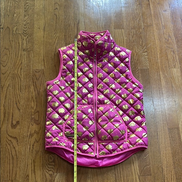 Simply Southern Pink Vest with Gold Elephant Accents NWOT size Large - Picture 10 of 13